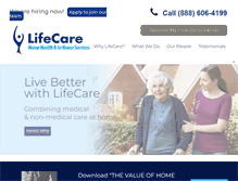 Tablet Screenshot of lifecareus.com